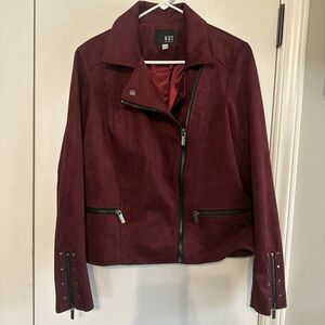 Kut from the Kloth Burgundy Utility Jacket